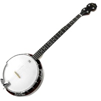 Karrera 5-String Resonator Banjo - Brown