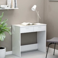 Desk White 80x40x75 cm Engineered Wood