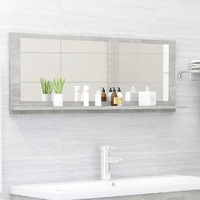 Bathroom Mirror Concrete Grey 100x10.5x37 cm Engineered Wood