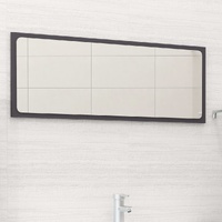 Bathroom Mirror Grey 90x1.5x37 cm Engineered Wood