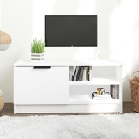 TV Cabinet White 80x35x36.5 cm Engineered Wood