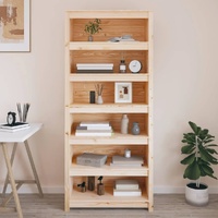 Book Cabinet 80x35x183 cm Solid Wood Pine