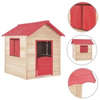 Kids Play House Fir wood Red