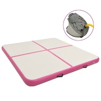 Inflatable Gymnastics Mat with Pump 200x200x20 cm PVC Pink