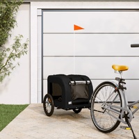 Pet Bike Trailer Black Oxford Fabric and Iron