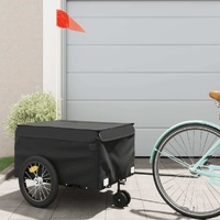 Bike Trailer Black 45 kg Iron