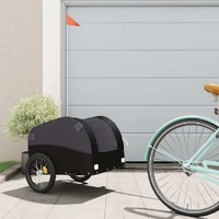 Bike Trailer Black 30 kg Iron