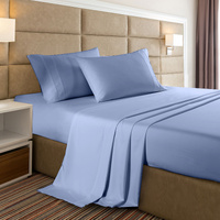 Casa Decor Bamboo Cooling  2000TC Sheet Set - Double - Light Blue