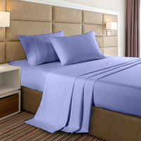 Casa Decor Bamboo Cooling  2000TC Sheet Set - Double - Mid Blue