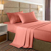 Casa Decor Bamboo Cooling  2000TC Sheet Set - Double - Peach