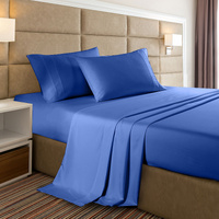 Casa Decor Bamboo Cooling  2000TC Sheet Set - Double - Royal Blue