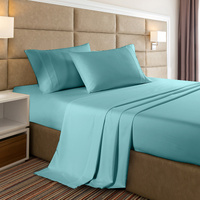 Casa Decor Bamboo Cooling  2000TC Sheet Set - Queen - Aqua