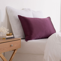 Pure Silk Pillow Case by (Single Pack) - Malaga Wine