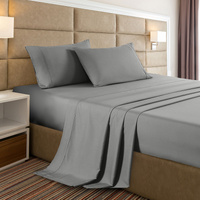 Casa Decor Bamboo Cooling  2000 TC Sheet Set King Single Cloud Grey