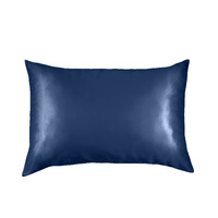 Pure Silk Pillow Case by-Navy