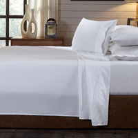 Royal Comfort - 250TC 100% Organic Cotton 4 Piece Sheet Set - Queen - White