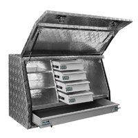 Aluminium Ute Tool Box Drawers Storage Truck Trailer Lock