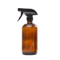 4x 500ml Amber Glass Spray Bottles Trigger