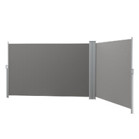 Instahut Side Awning Sun Shade Outdoor Retractable Privacy Screen 1.8X6M Grey