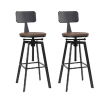 Bar Stools Kitchen Counter Chairs Vintage Metal Chairs x2