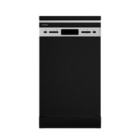 10 Place Settings Freestanding Dishwasher Black