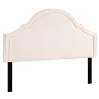 Bed Frame Bed Head Headboard King Velvet IRIS Beige