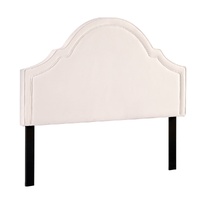 Bed Frame Bed Head Headboard Queen Velvet IRIS Beige