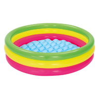 Bestway Kids Inflatable Pool Above Ground Round Splash Pool 102x102x25cm