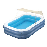 Bestway Kids Inflatable Pool Above Ground Splash Pool with Sunshade 254x178cm