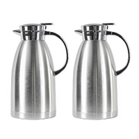 2X 2.3L Stainless Steel Kettle Insulated Vacuum Flask Water Coffee Jug Thermal