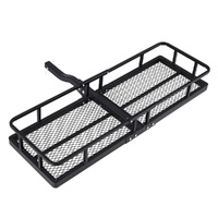 Universal Car Roof Rack Foldable Hitch Basket Cargo Carrier 152cm Black