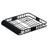 Universal Car Roof Rack Basket Luggage Vehicle Cargo Carrier 111cm Black