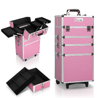 Makeup Case Beauty Cosmetic Organiser Travel Portable Box Troley Vanity