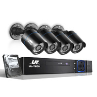 CCTV Security System 4CH DVR 4 Cameras 2TB Hard Drive