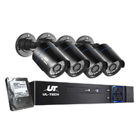 CCTV Security System 4CH DVR 4 Cameras 1TB Hard Drive