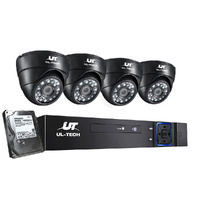 CCTV Security System 4CH DVR 4 Cameras 1TB Hard Drive