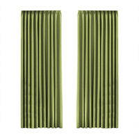  2XBlockout Curtains Chenille 132x250 Green