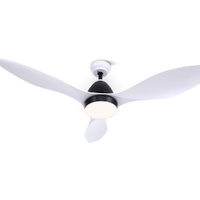 48'' Ceiling Fan DC Motor w/Light w/Remote - White