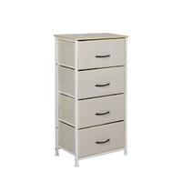  Storage Cabinet Tower Chest Beige