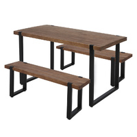  Wooden Dining Sets 1XTable+2X