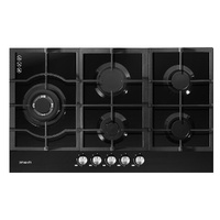 Devanti Gas Cooktop 90cm 5 Burner Black