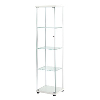  Display Cabinet Tempered Glass White