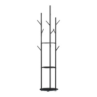  Coat Rack Clothes Stand 8 Hook Organizer Black