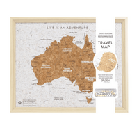  Australia Map Travel Board Small