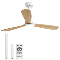  Ceiling Fan 52 DC Motor Wood Natural