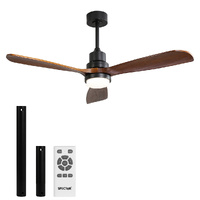  52 Wood Ceiling Fan DC Motor Walnut