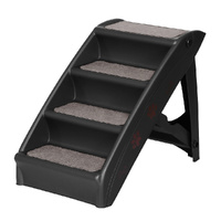 Dog Ramp Steps For Bed Sofa Car Pet Stairs Ladder Portable Foldable Black