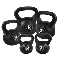 22kg Kettlebell Set Weight Lifting Kettlebells Bench Dumbbells Gym Home