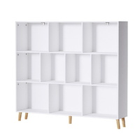 Bookshelf 3 Tiers 10 Cubes - CORA White