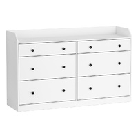 6 Chest of Drawers - PETE White